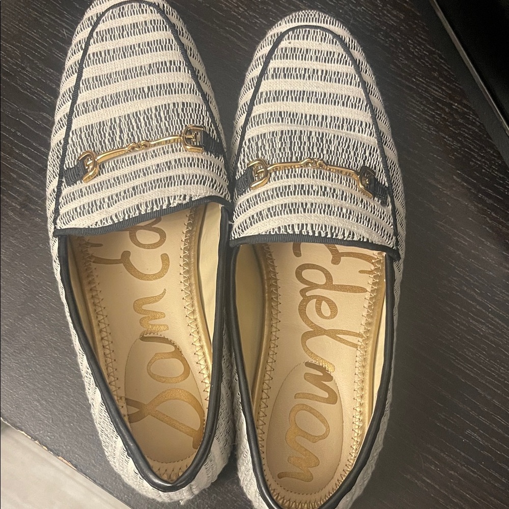 Sam Edelman Striped Black and White womens  Loafers